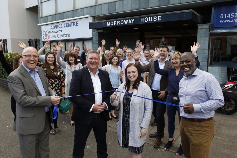 The Official Opening of Morroway House conducted by Jennie Watkins, Deputy Leader of Gloucester City Council